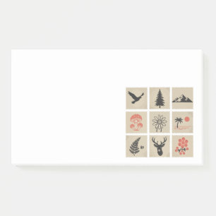 Post-it® Collage des timbres de nature