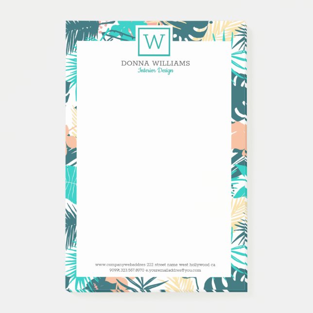 Post-it® Collage feuille tropical (Devant)