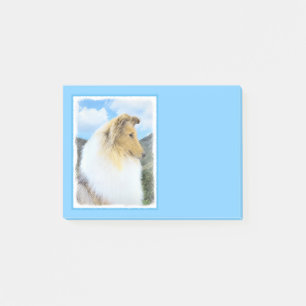 Post-it® Collie en Montagne (Rough) Peinture - Chien Art