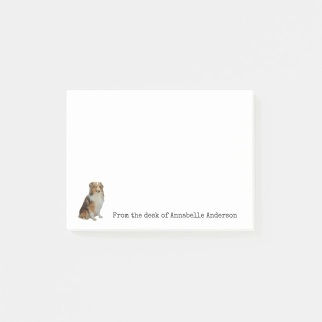 Post-it® Collie Personnaliser les notes (Devant)