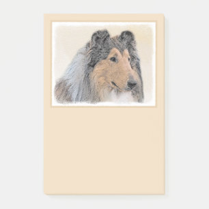 Post-it® Collie (Rough) Peinture - Cute Original Chien Art