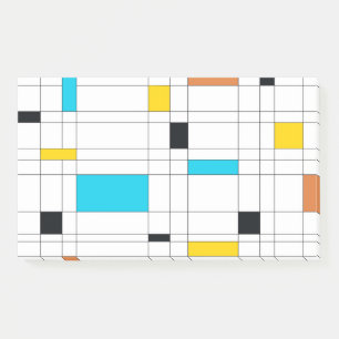 Post-it® Coloré, cool, tendance, art d'illustration moderne