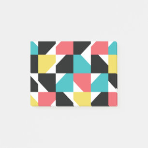 Post-it® Coloré, moderne, tendance, amusant motif géométriq