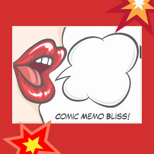 Post-it® Comic Speech Bubble Book Pop Art Ado Girl