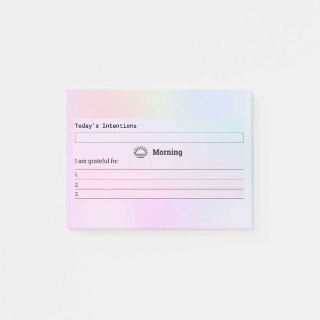 Post-it® Commencez la journée par des intentions (Devant)