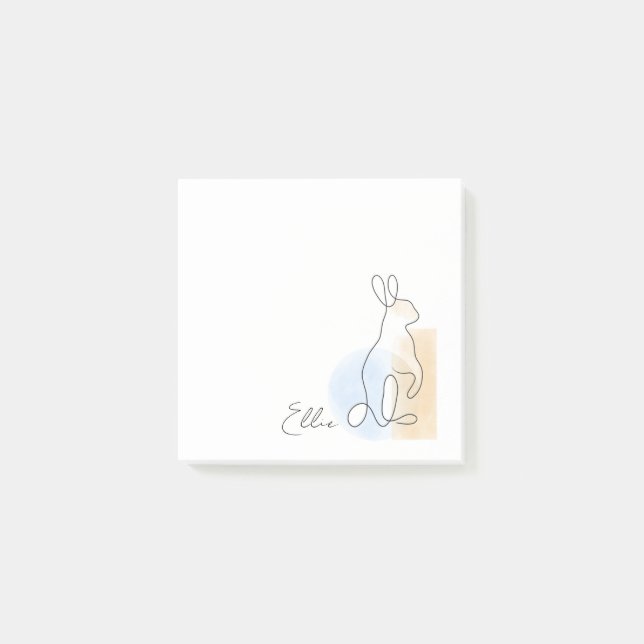 Post-it® Commentaire personnalisé de lapin mignon (Devant)