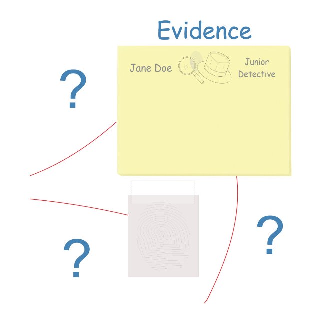 Post-it® Commission des preuves de la lutte contre le crime (Créateur téléchargé)