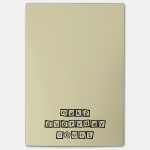 Post-it® Compter quotidiennement La Typographie Inspirante