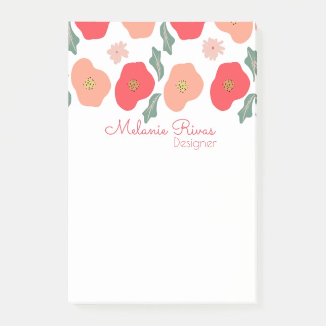 Post-it® Concepteur de motifs floraux printaniers Entrepris (Devant)