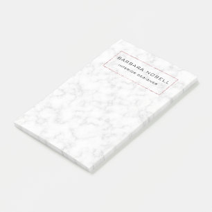 Post-it® Concepteur rose d'or de luxe de marbre Luxe