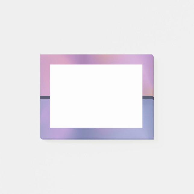 Post-it® Conception abstraite moderne de l'étirement rose e (Devant)