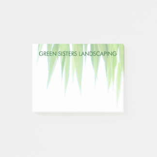 Post-it® Conception amicale de feuille de la terre verte