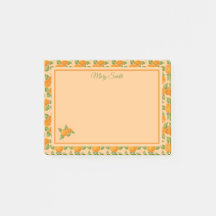 Conception botanique de bordure de citrus orange