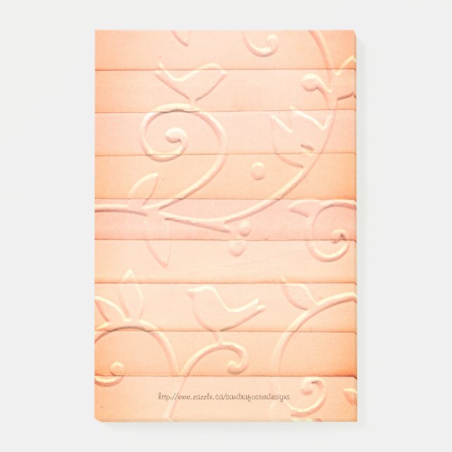 Post-it® Conception de bandes papier vintage - Plaque de no (Devant)