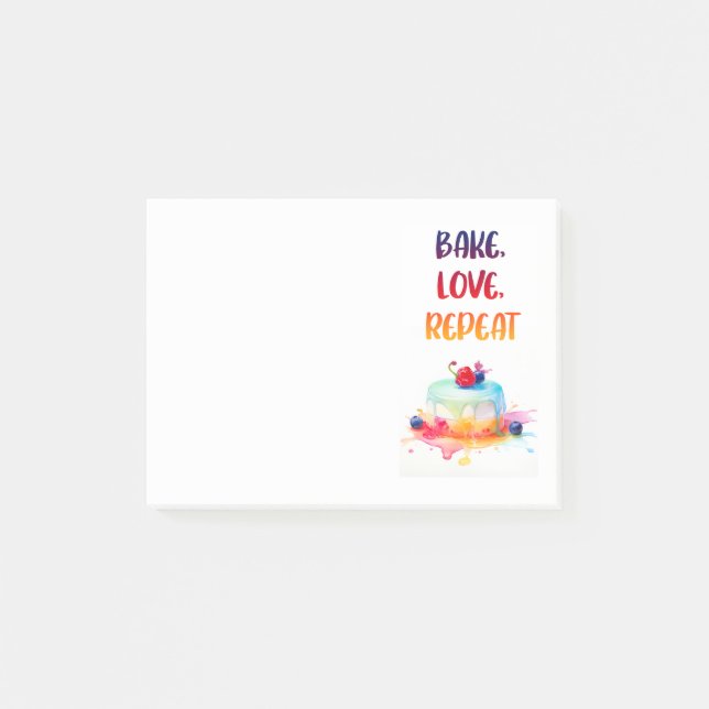 Post-it® Conception de gâteau sucré  (Devant)