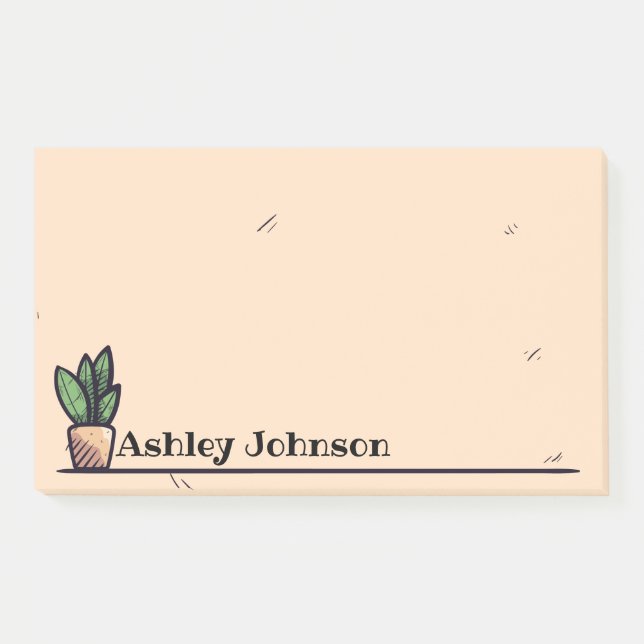 Post-it® Conception de Plante personnalisée simple (Devant)