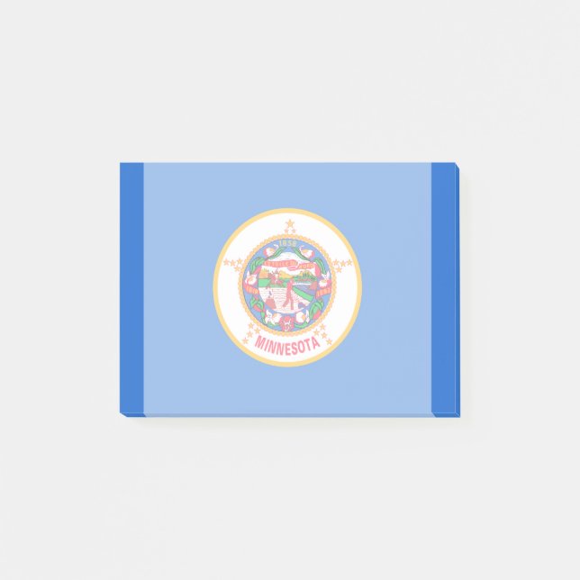 Post-it® Conception du drapeau de l'État du Minnesota (Devant)