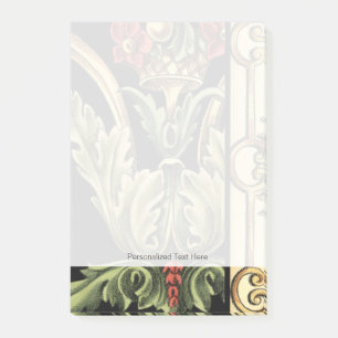 Post-it® Conception florale ornementale avec les frontières