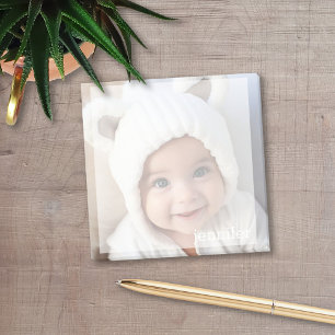 Post-it® Conception photo Carré complète avec nom personnal
