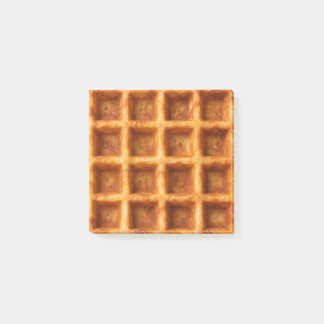 Post-it® Conception réaliste de gaufre carrée toastée