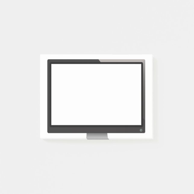 Post-it® Conception simple de moniteur d'ordinateur (Devant)