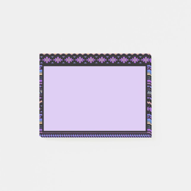 Post-it® Conception tribale violette (Devant)