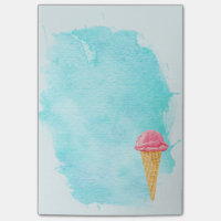 Cône De Crème De Glace Avec Un Plat De Peinture Bl