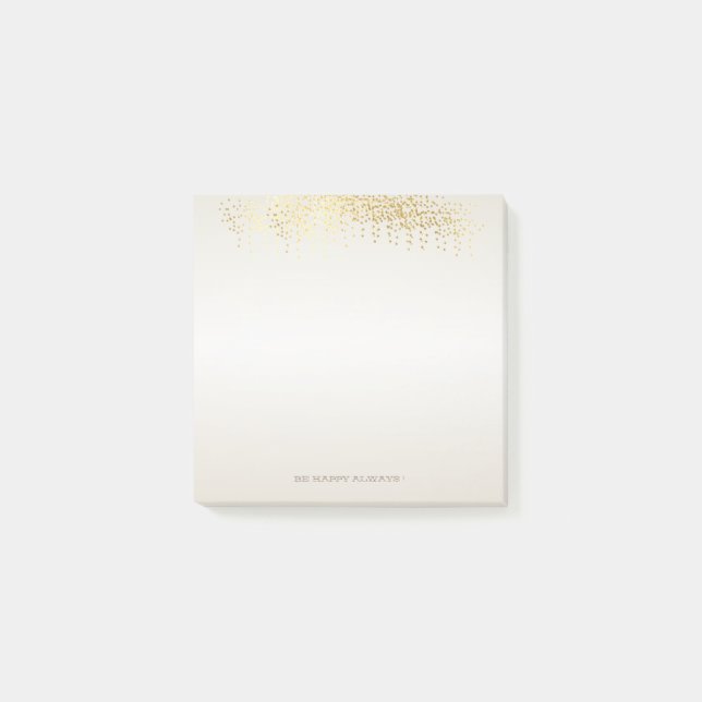 Post-it® Confetti d'or Faux Girly moderne - Personnalisé (Devant)