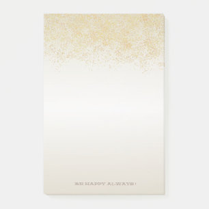 Post-it® Confettis Dorés Personnalisés Moderne Faux