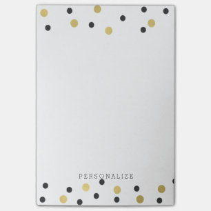 Post-it® Confettis noirs d'or