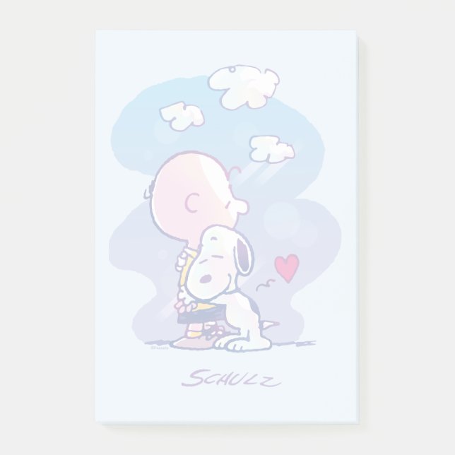 Post-it® Confort et sécurité | Charlie & Snoopy Hug (Devant)