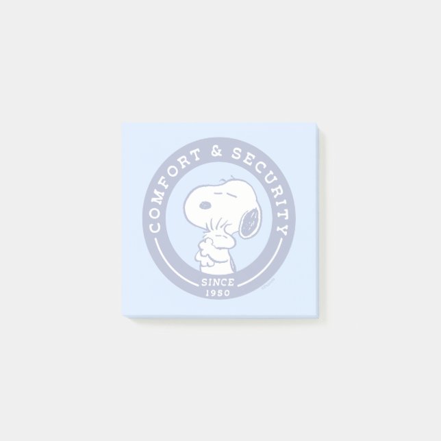 Post-it® Confort et sécurité | Snoopy & Woodstock Hug (Devant)