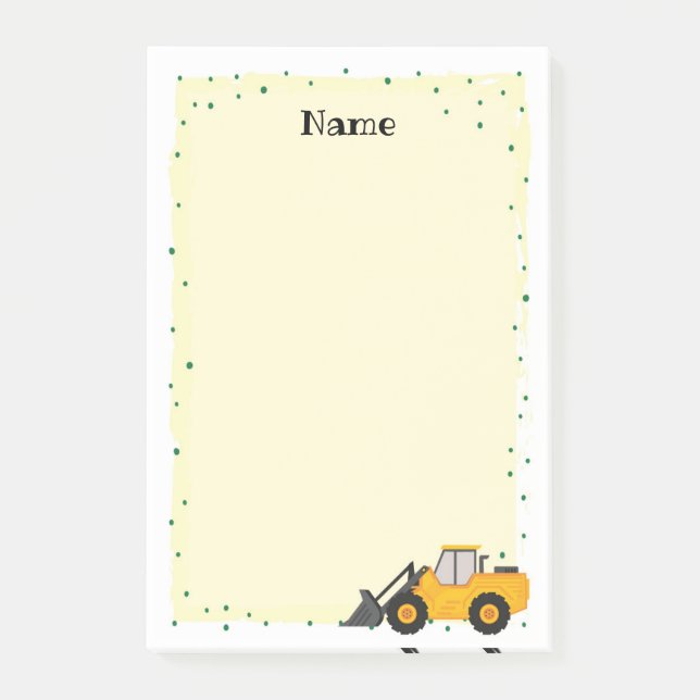 Post-it® Construction Camion Publier ses notes papeterie (Devant)