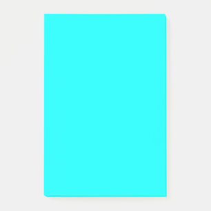Post-it® Contemporain couleur solide brillant Cyan Aqua