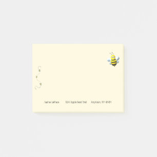 Post-it® Cool Abeille Avec Texte Personnalisé