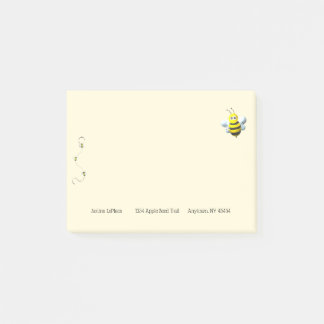 Post-it® Cool Abeille Avec Texte Personnalisé