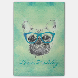 Post-it® Cool drôle branché chiot taureau vintage frança
