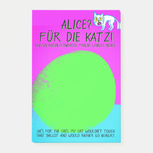 Post-it® Cool Green Alice pour les chats