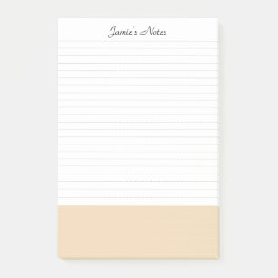 Post-it® Cool Moderne Simple Blanc Pastel Orange