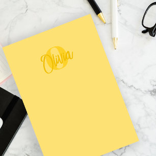 Post-it® Cool utilisateur Monochrome Jaune tendance Script 