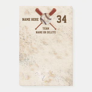 Post-it® Cool Vintage look Bon marché Baseball Party Faveur