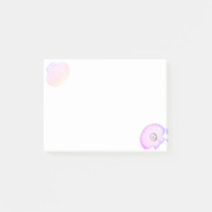 Post-it® Coquille d'huître avec perle sur blanc