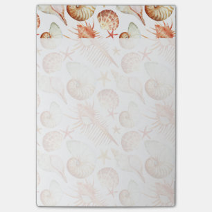 Post-it® Corail Avec Coquillages Et Crabes Motif