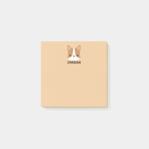 Post-it® Corgi mignon avec nom personnalisé