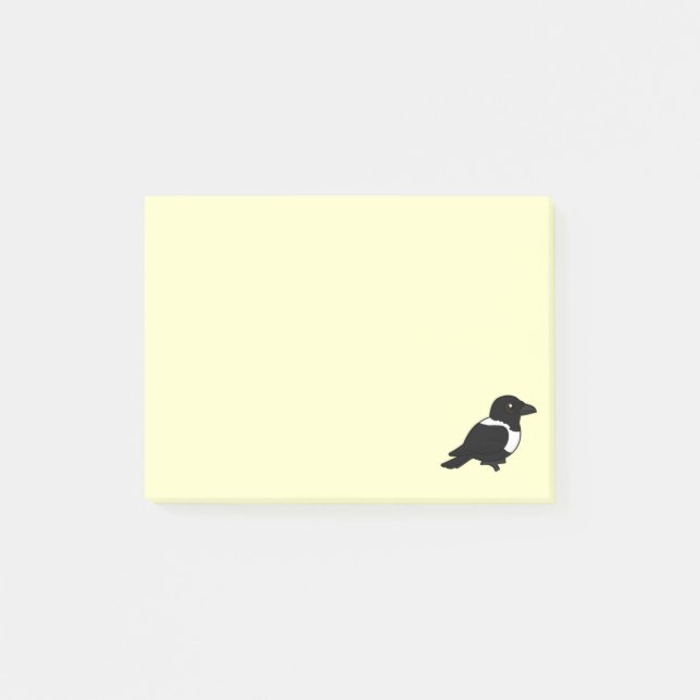 Post-it® Corneille pie de Birdorable (Devant)