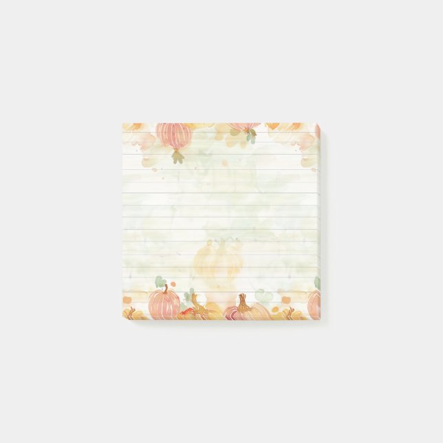 Post-it® Correctif Citrouille aquarelle (Devant)