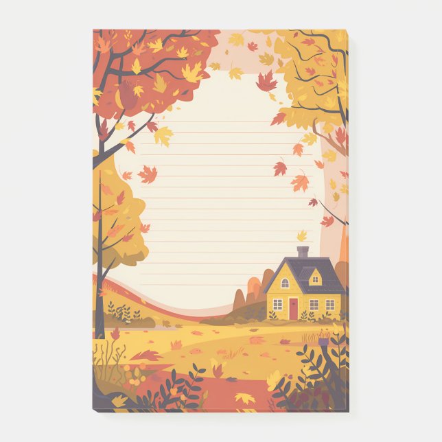 Post-it® Cosy Cottage & Falling Feuilles (Devant)