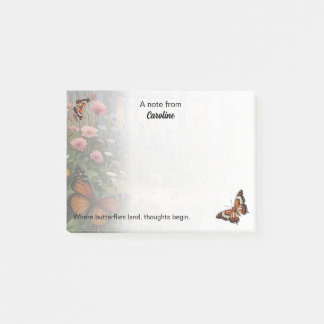 Post-it® Cottage Garden ・ Papillons et fleurs