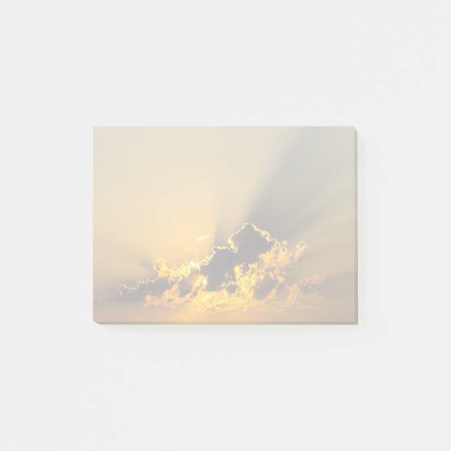 Post-it® Coucher de soleil d'or illumine un nuage (Devant)