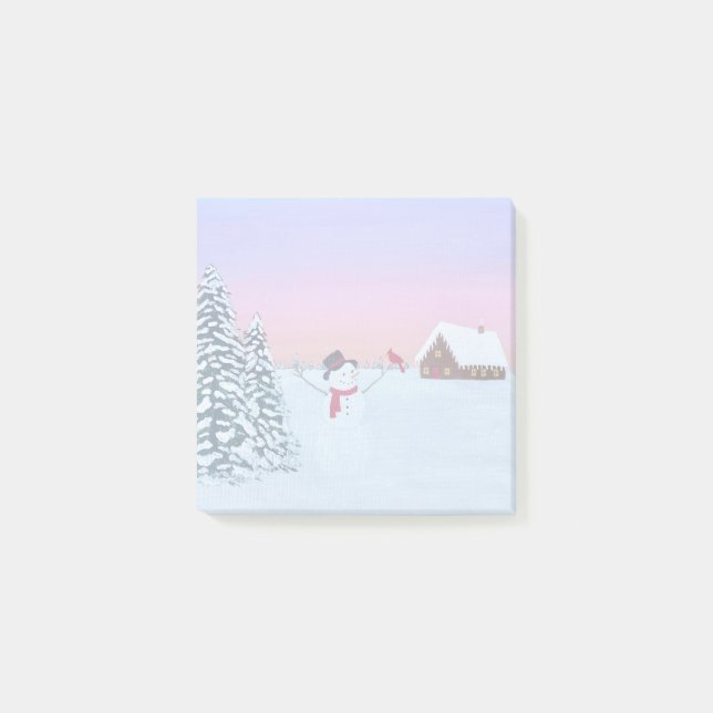Post-it® coucher de soleil hivernal (Devant)